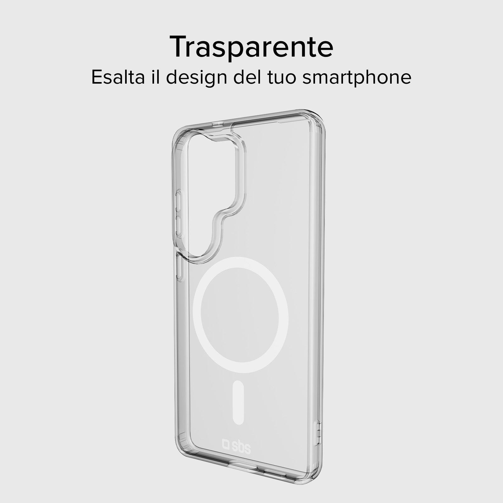 Coque rigide transparente compatible avec la recharge magnétique sans fil pour Samsung S26 Ultra