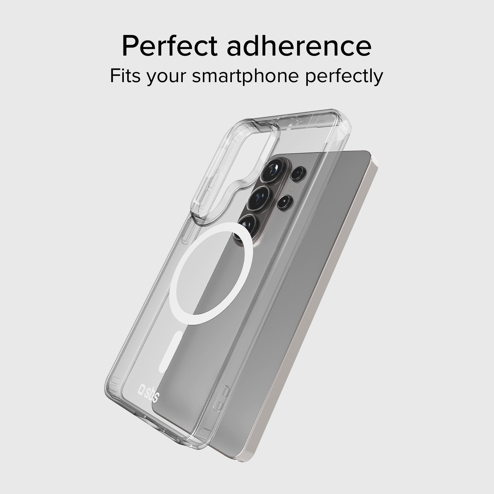 Coque rigide transparente compatible avec la recharge magnétique sans fil pour Samsung S26 Ultra