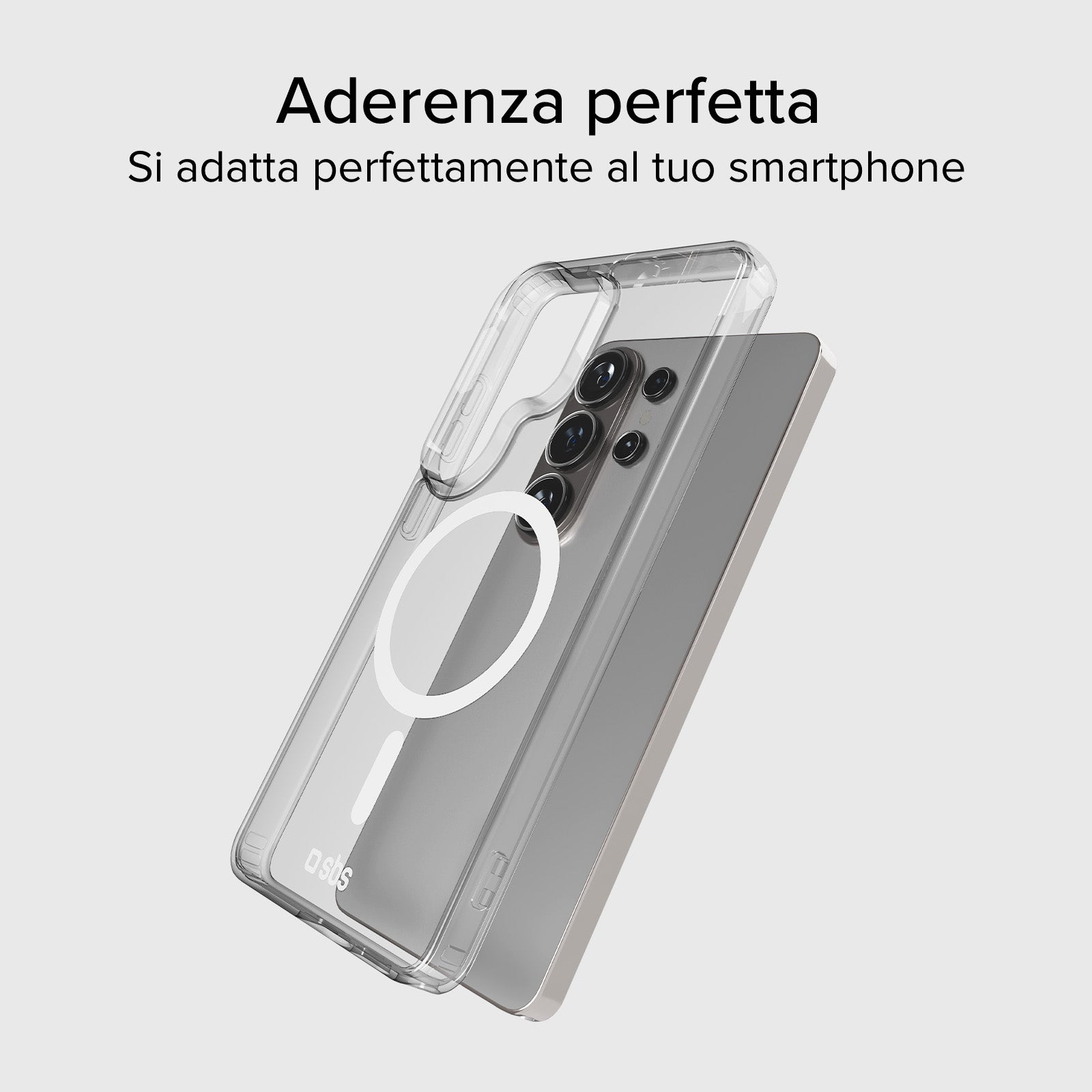 Coque rigide transparente compatible avec la recharge magnétique sans fil pour Samsung S26 Ultra