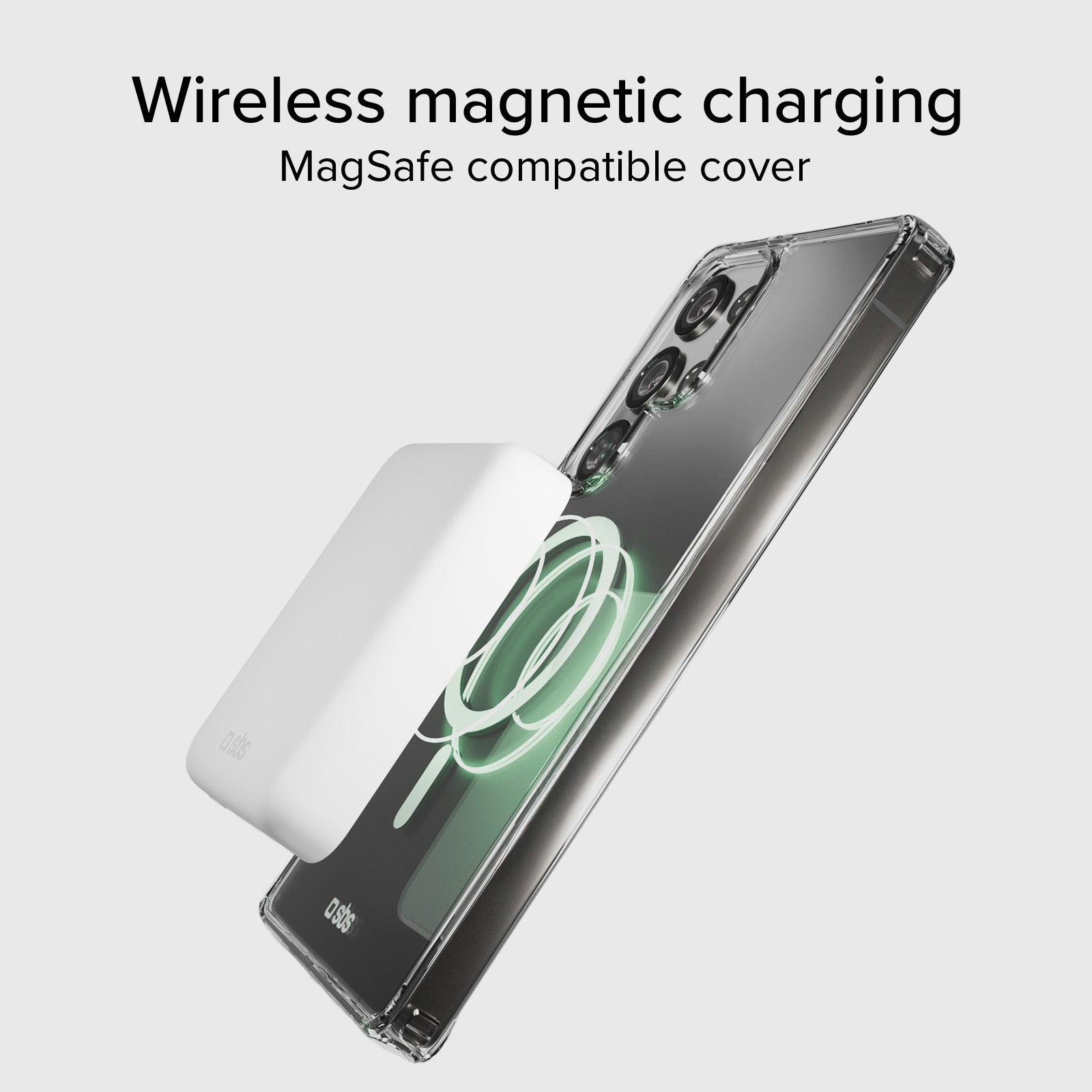 Coque rigide transparente compatible avec la recharge magnétique sans fil pour Samsung S26 Ultra