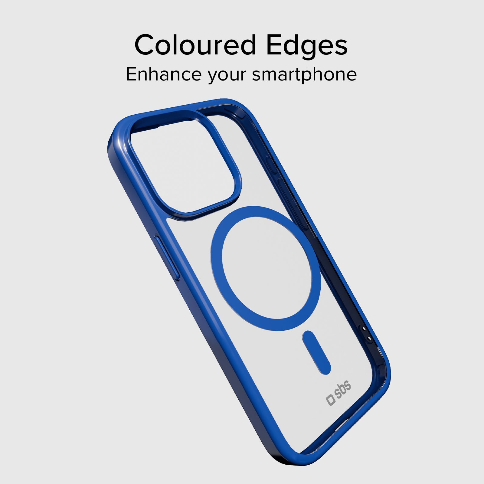 Case für iPhone 15 Pro mit farbigen Rändern, kompatibel mit MagSafe Aufladung