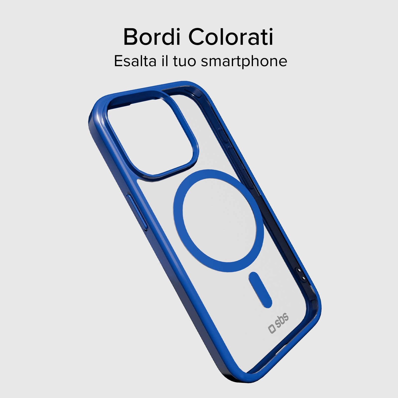 Case für iPhone 15 Pro mit farbigen Rändern, kompatibel mit MagSafe Aufladung