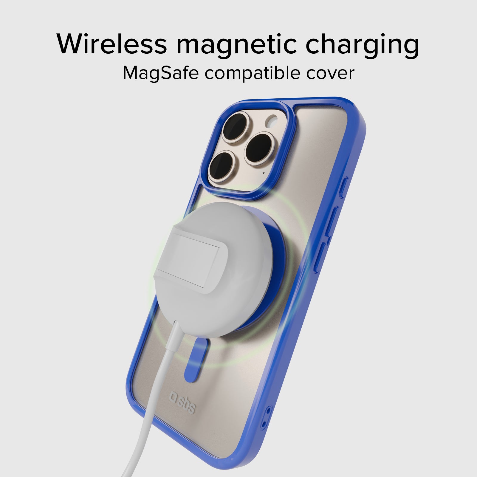 Funda para iPhone 15 Pro con bordes de color, compatible con carga MagSafe
