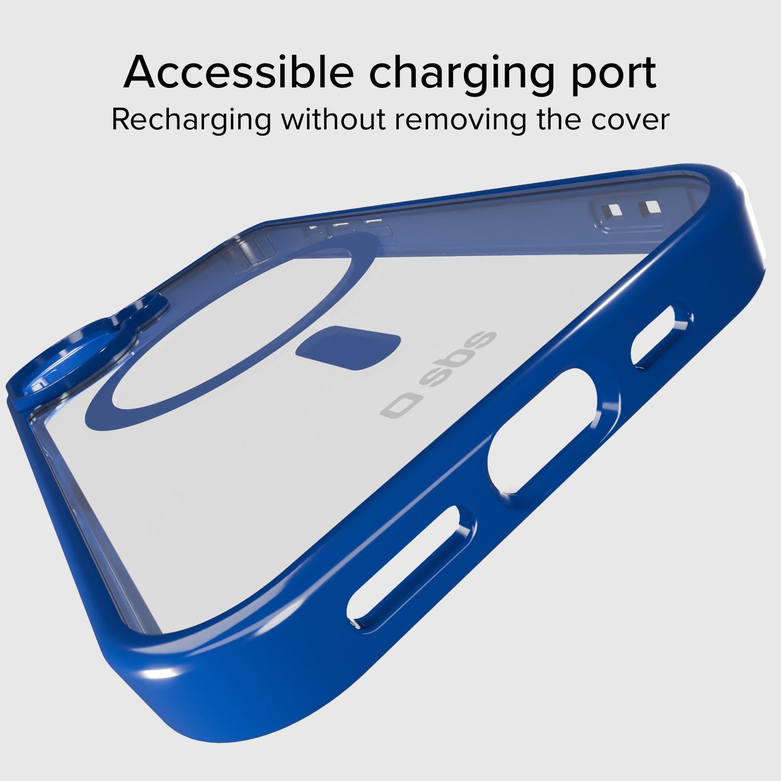 Cover for iPhone 16 with coloured edges compatible with MagSafe charging