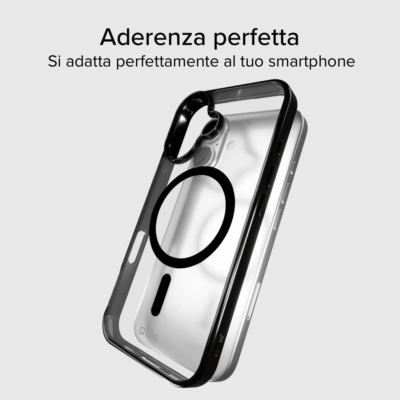 Cover for iPhone 16 with coloured edges compatible with MagSafe charging