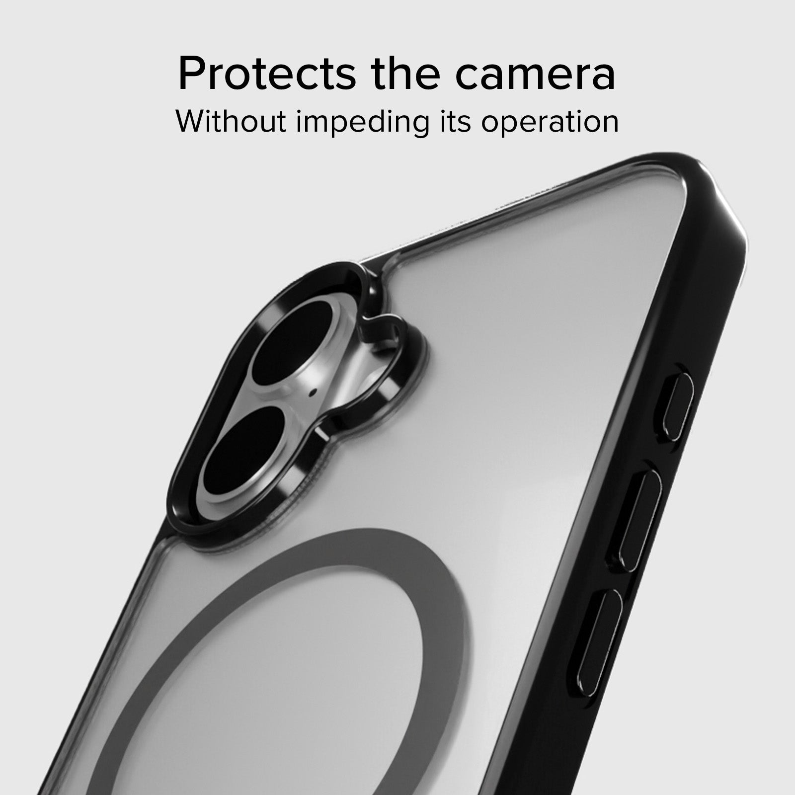 Cover for iPhone 16 with coloured edges compatible with MagSafe charging