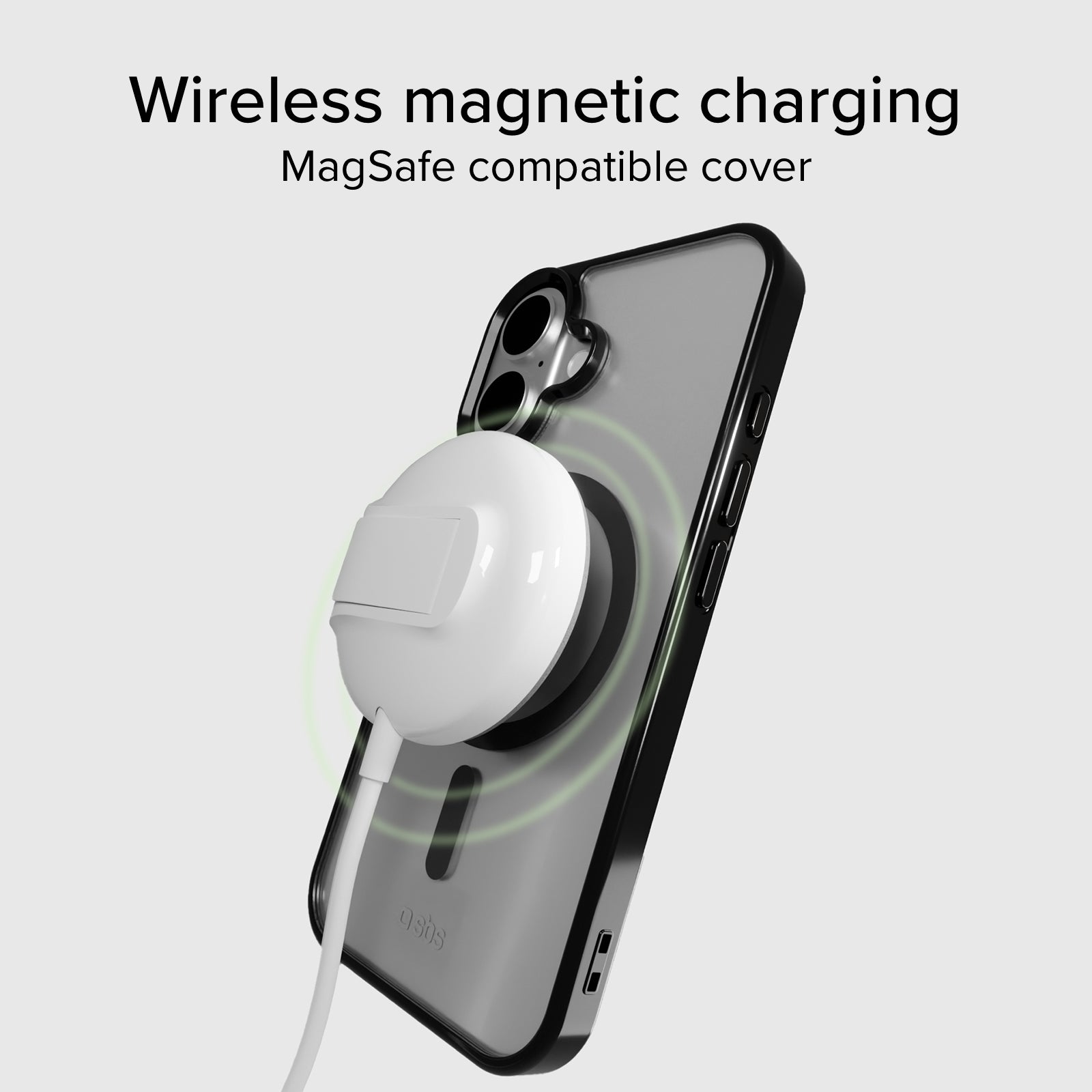 Cover for iPhone 16 with coloured edges compatible with MagSafe charging