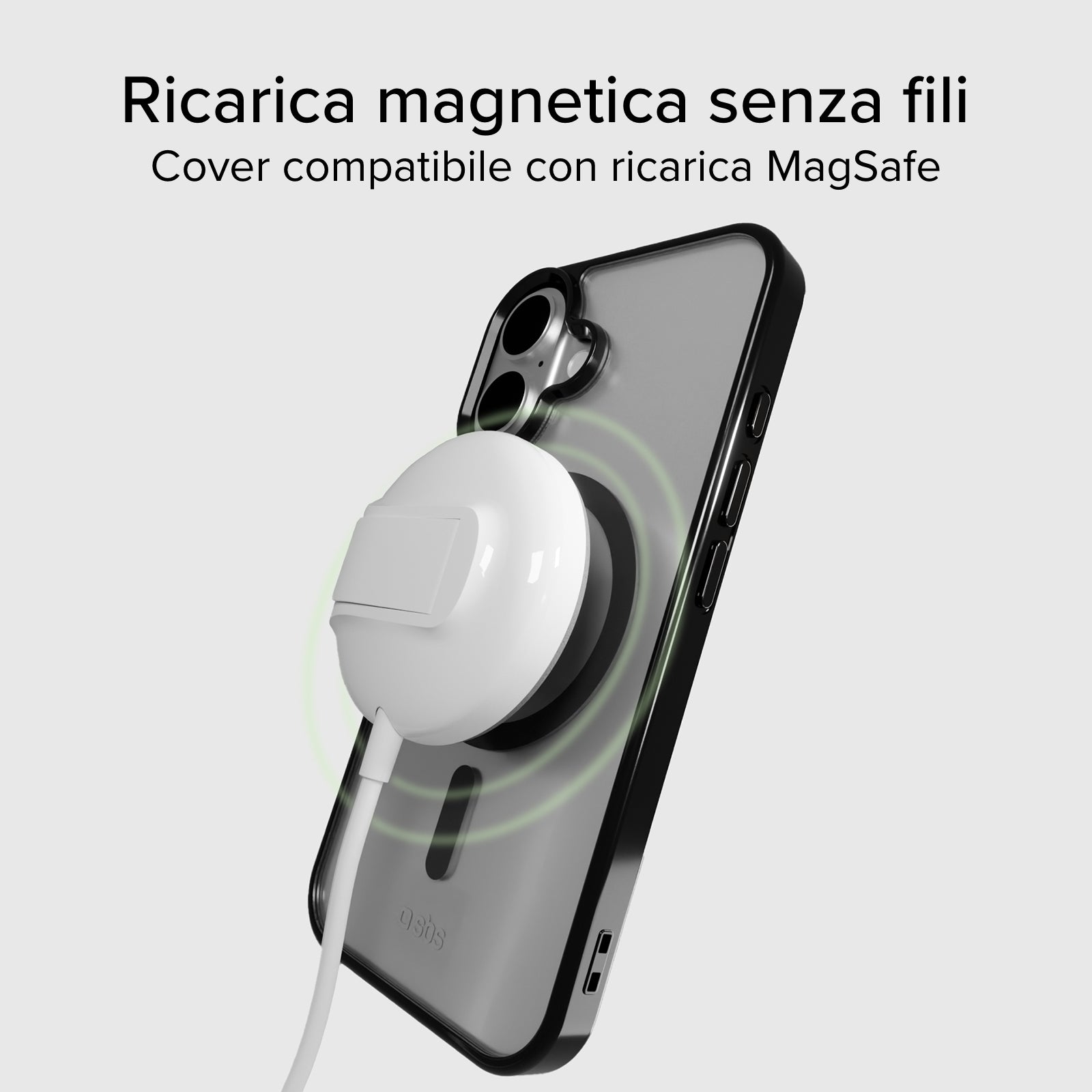 Cover for iPhone 16 with coloured edges compatible with MagSafe charging