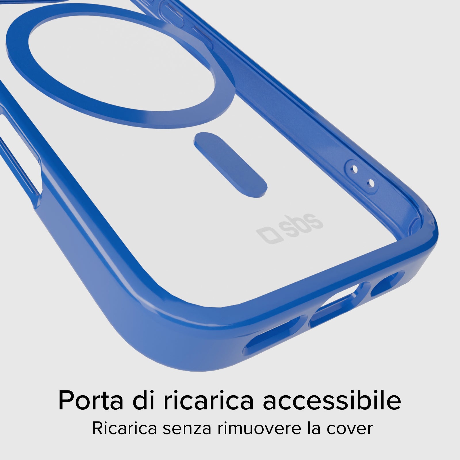 Cover for iPhone 16 Pro with coloured edges compatible with MagSafe charging