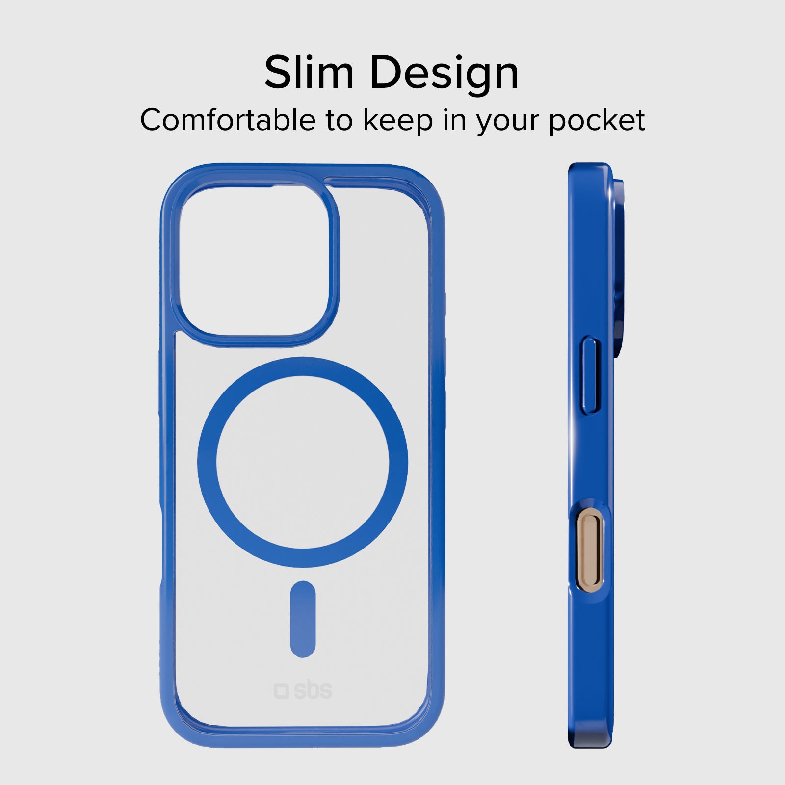 Cover for iPhone 16 Pro with coloured edges compatible with MagSafe charging