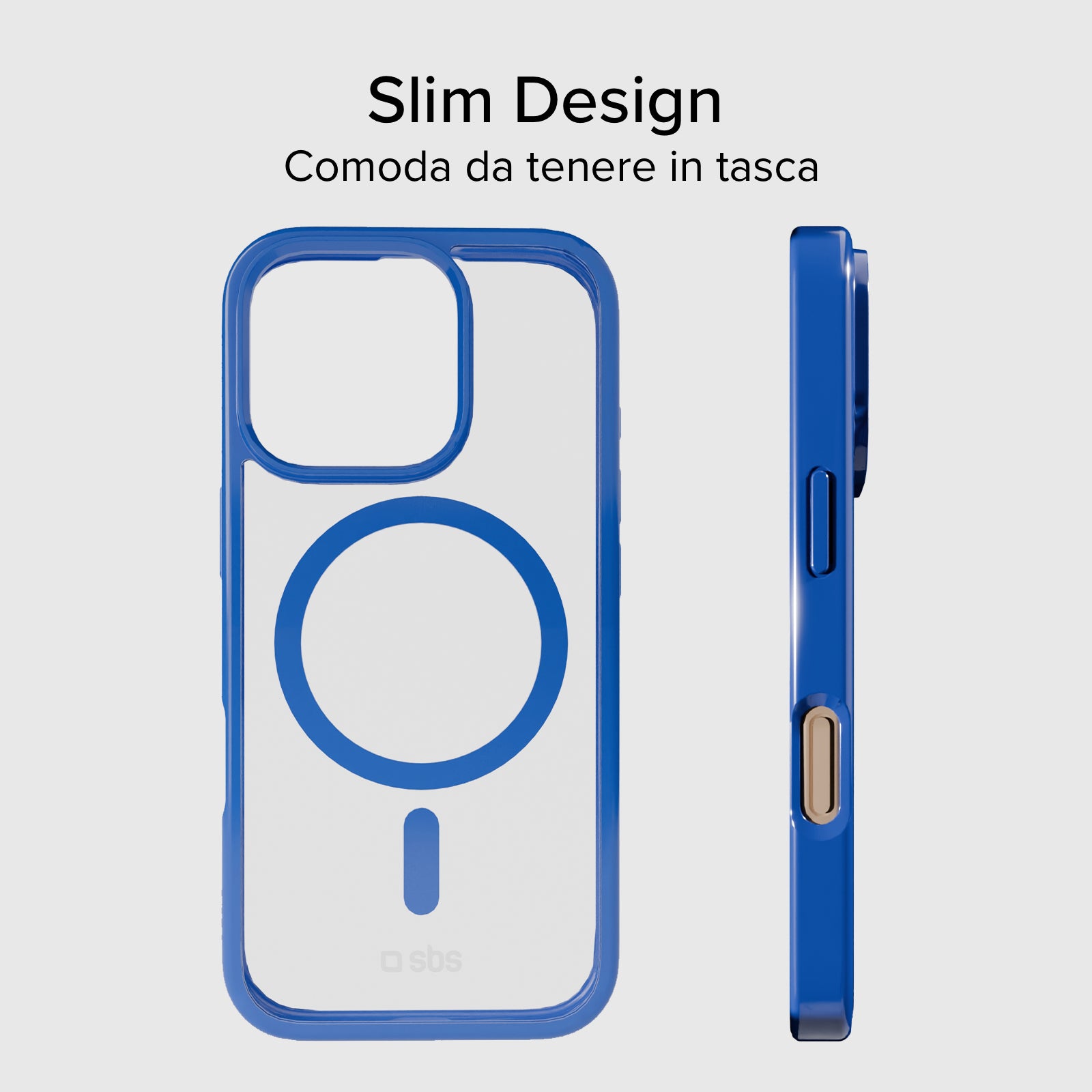 Cover for iPhone 16 Pro with coloured edges compatible with MagSafe charging