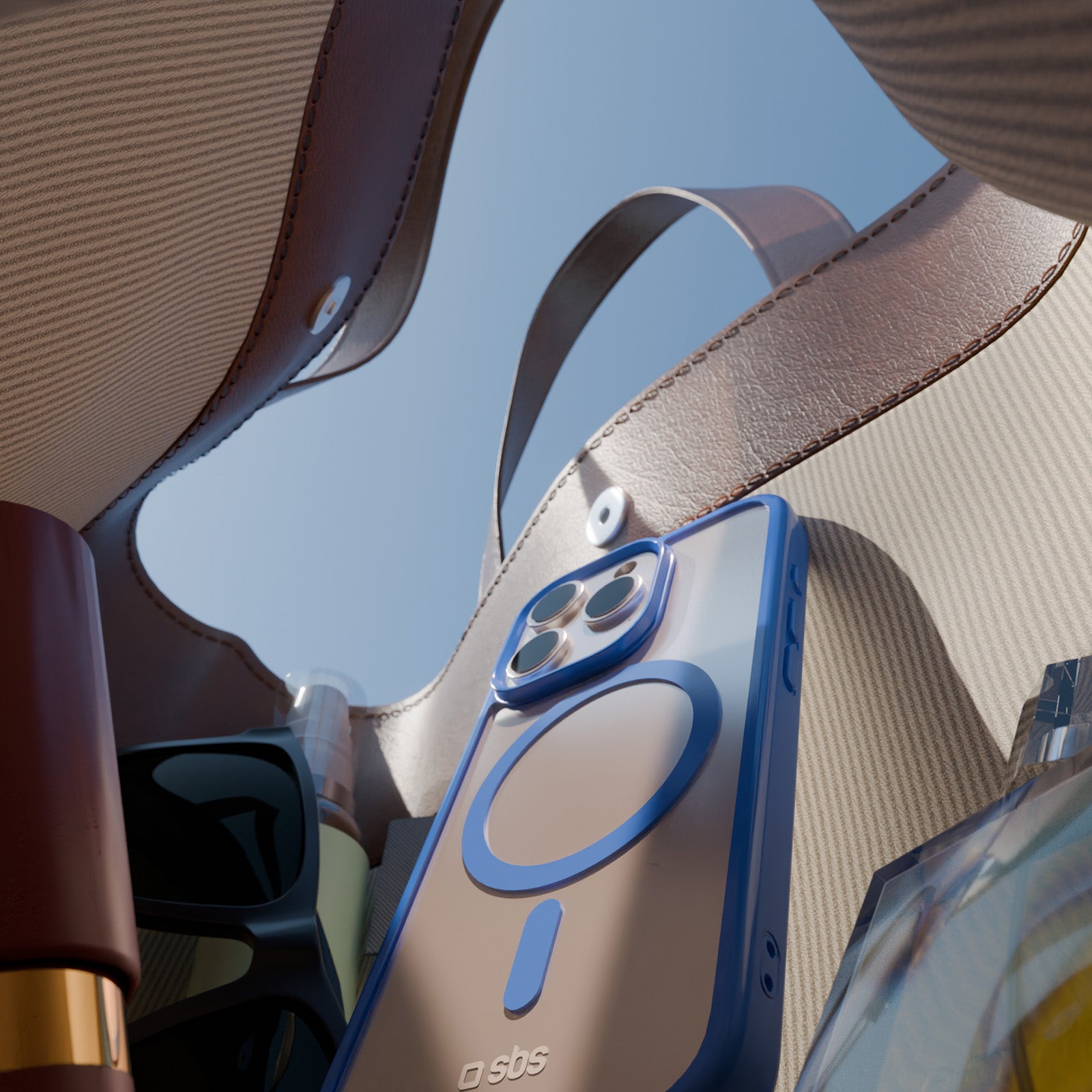 Funda para iPhone 16 Pro con bordes de color, compatible con carga MagSafe