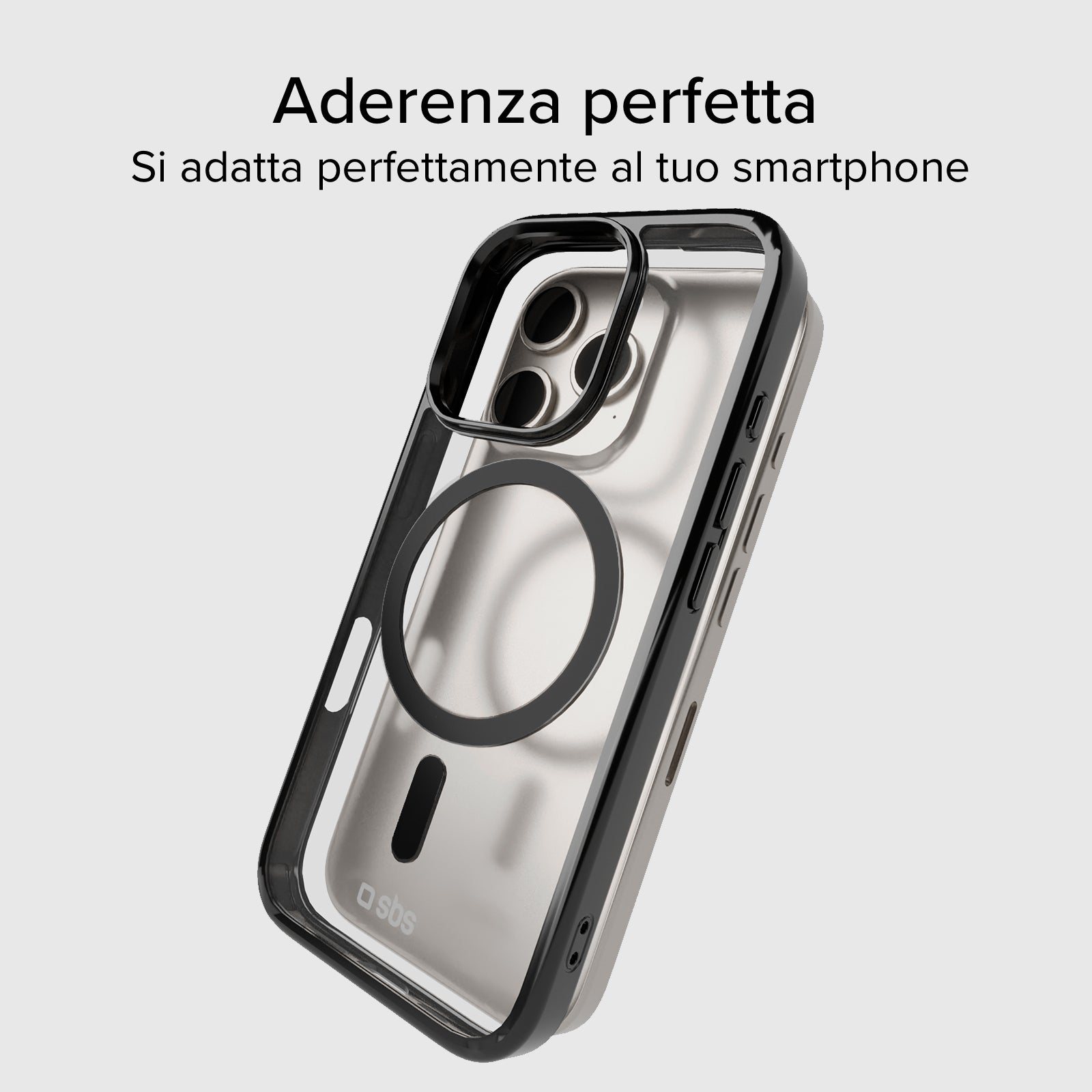 Cover for iPhone 16 Pro with coloured edges compatible with MagSafe charging