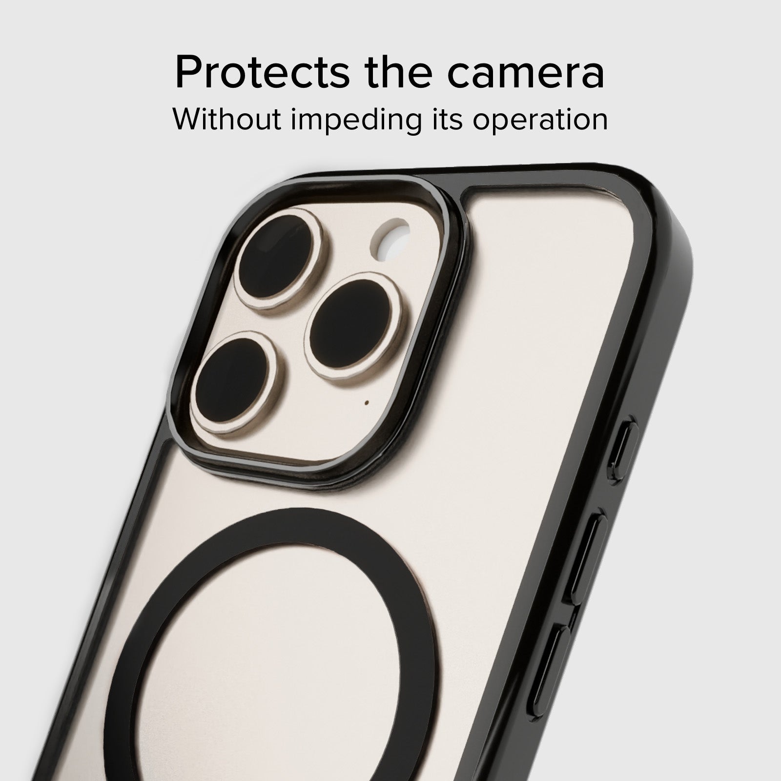 Case für iPhone 16 Pro mit farbigen Rändern, kompatibel mit MagSafe Aufladung