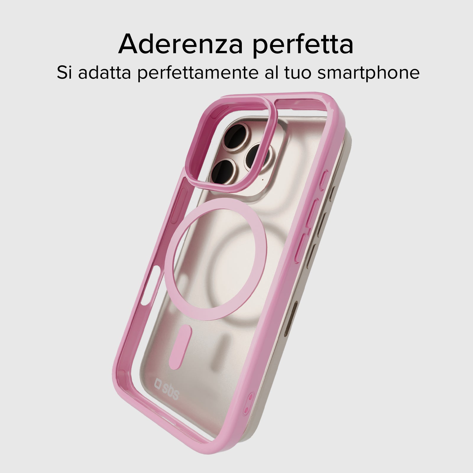 Cover for iPhone 16 Pro with coloured edges compatible with MagSafe charging