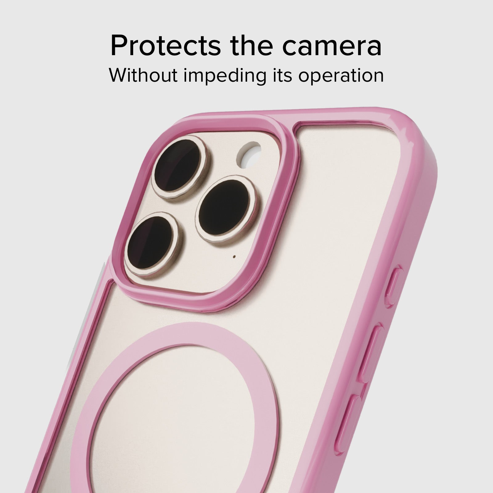 Cover for iPhone 16 Pro with coloured edges compatible with MagSafe charging