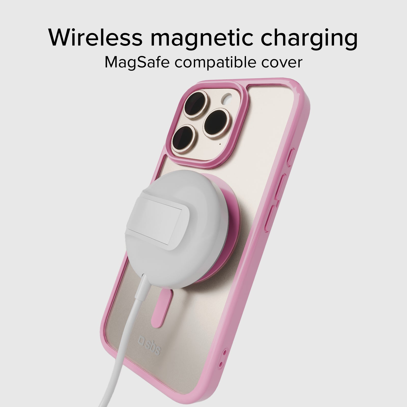 Case für iPhone 16 Pro mit farbigen Rändern, kompatibel mit MagSafe Aufladung