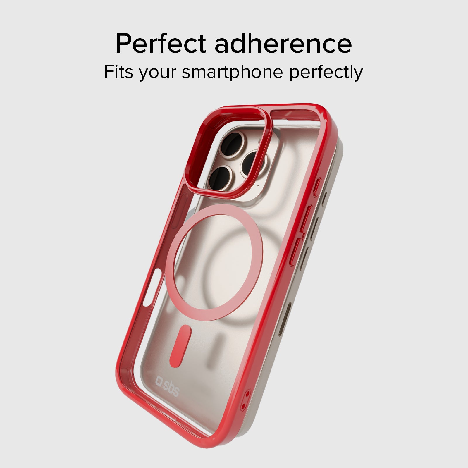 Cover for iPhone 16 Pro with coloured edges compatible with MagSafe charging