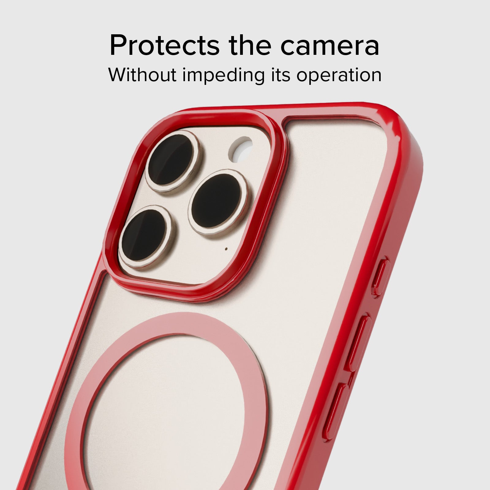 Case für iPhone 16 Pro mit farbigen Rändern, kompatibel mit MagSafe Aufladung