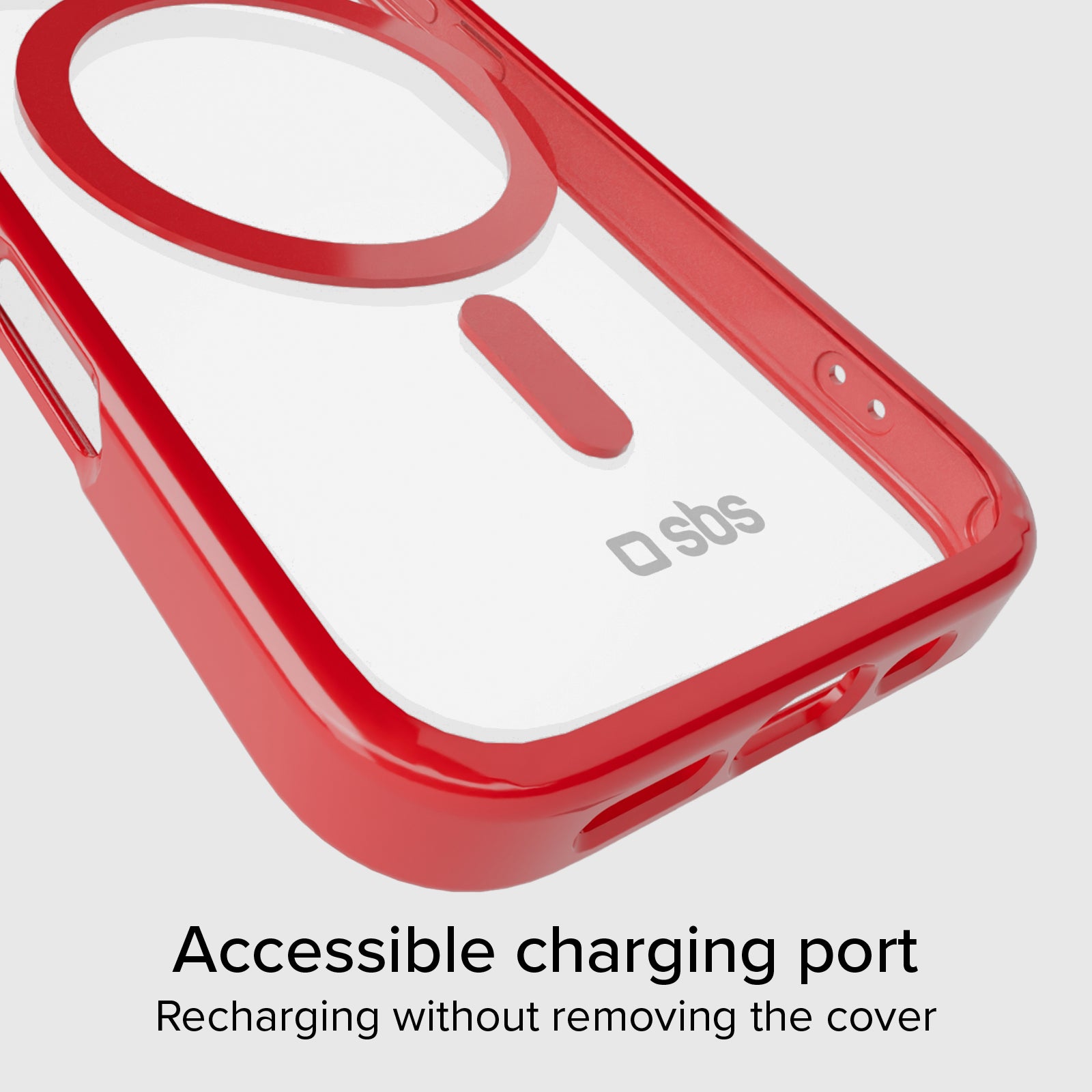 Cover for iPhone 16 Pro with coloured edges compatible with MagSafe charging