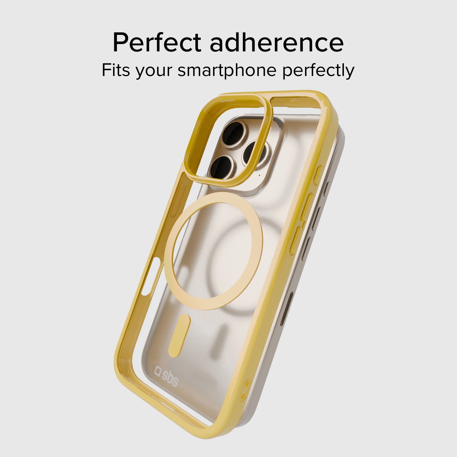 Cover for iPhone 16 Pro with coloured edges compatible with MagSafe charging