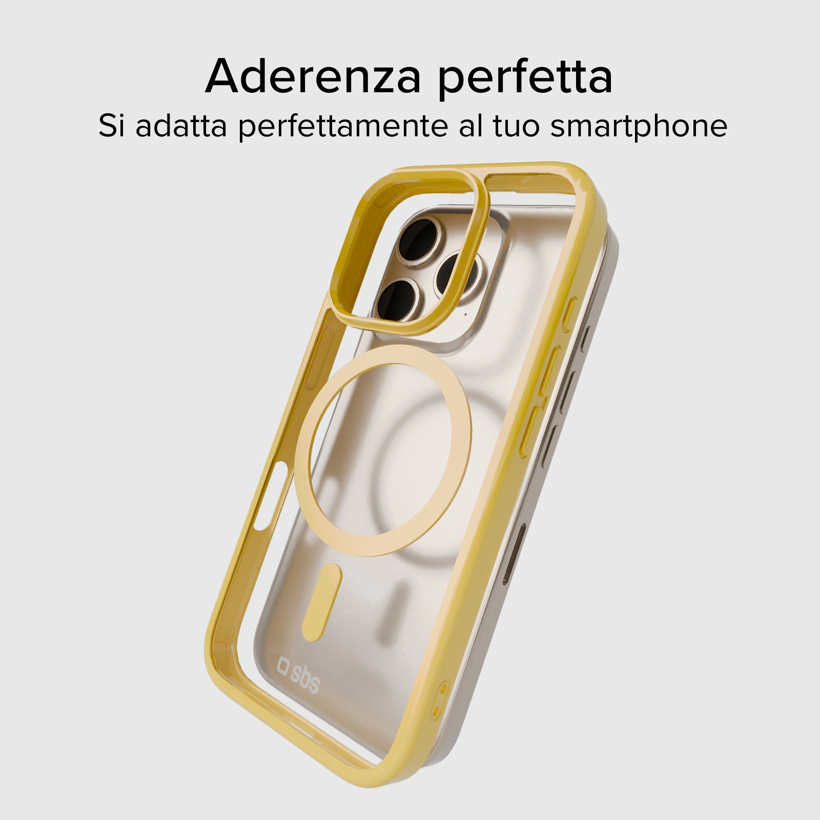 Cover for iPhone 16 Pro with coloured edges compatible with MagSafe charging