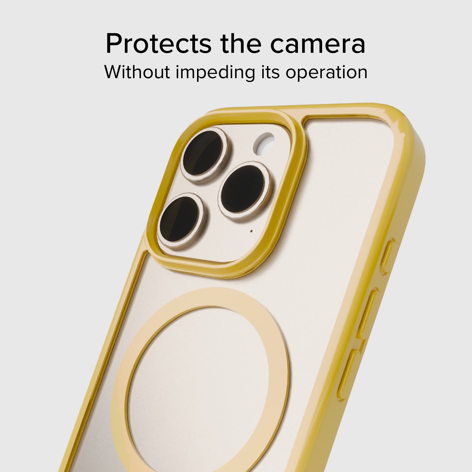 Case für iPhone 16 Pro mit farbigen Rändern, kompatibel mit MagSafe Aufladung