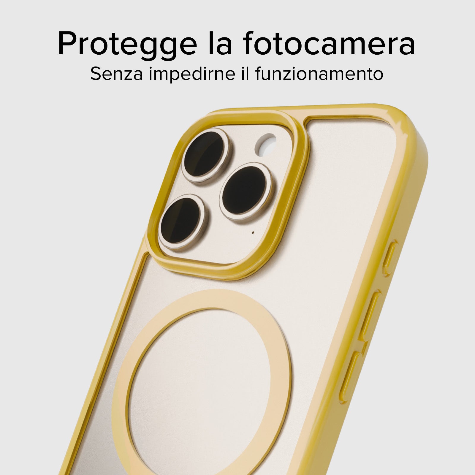 Cover for iPhone 16 Pro with coloured edges compatible with MagSafe charging