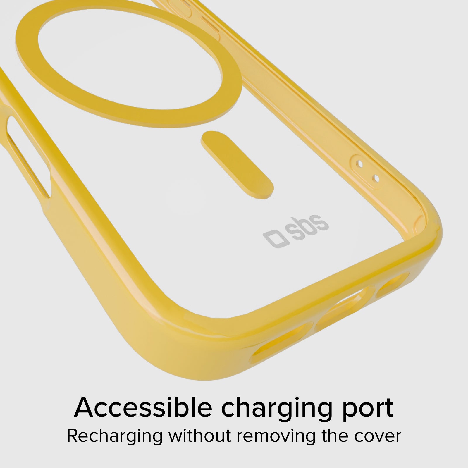 Cover for iPhone 16 Pro with coloured edges compatible with MagSafe charging