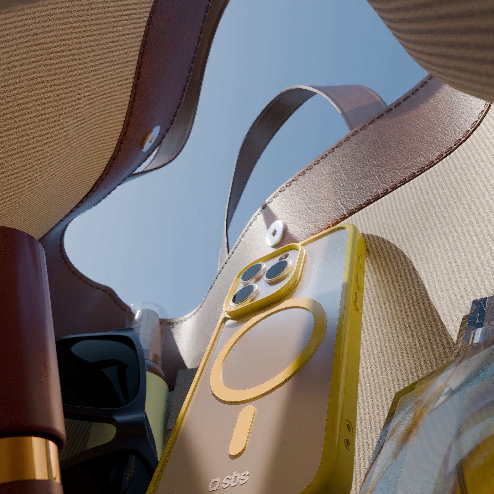 Funda para iPhone 16 Pro con bordes de color, compatible con carga MagSafe