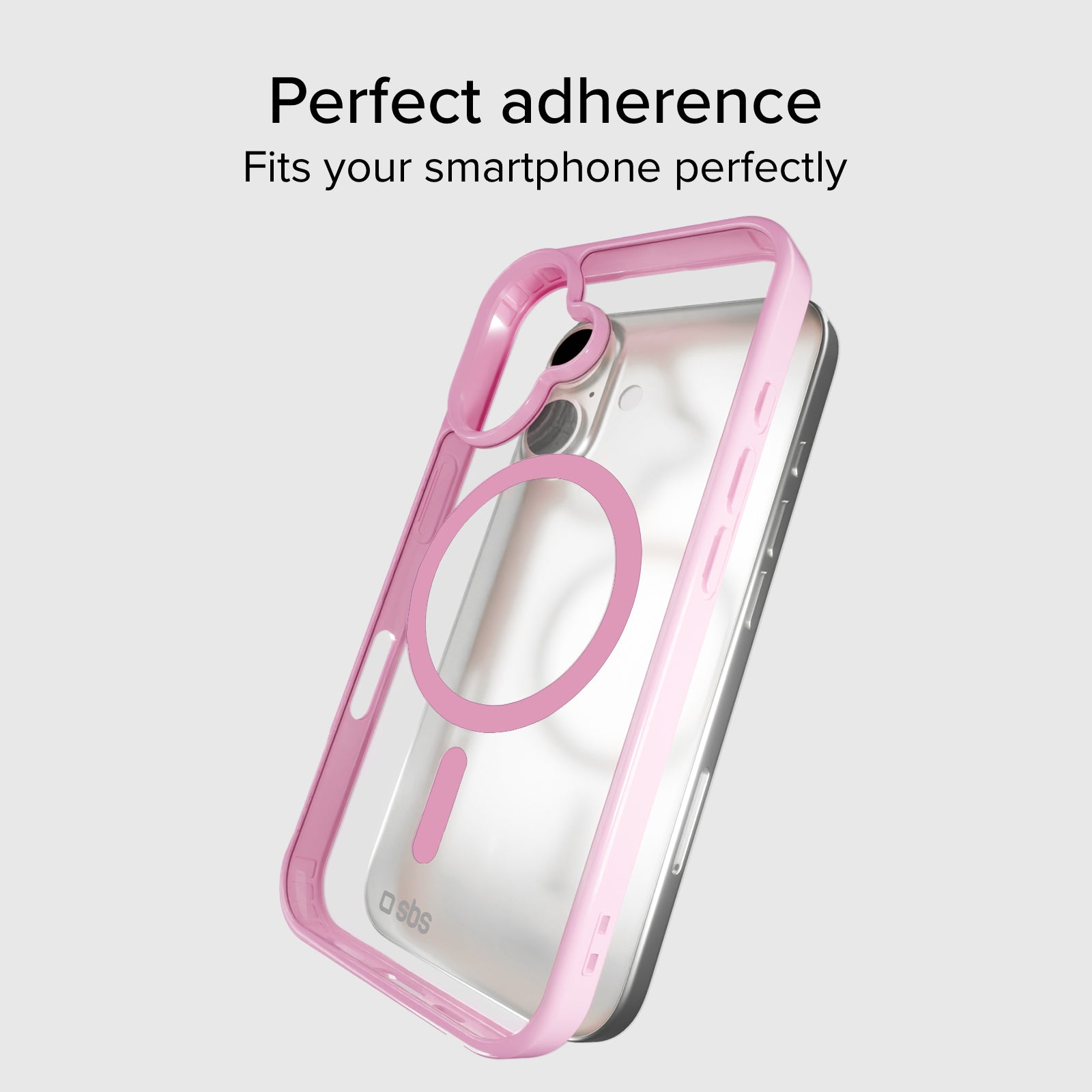 Cover for iPhone 16 with coloured edges compatible with MagSafe charging