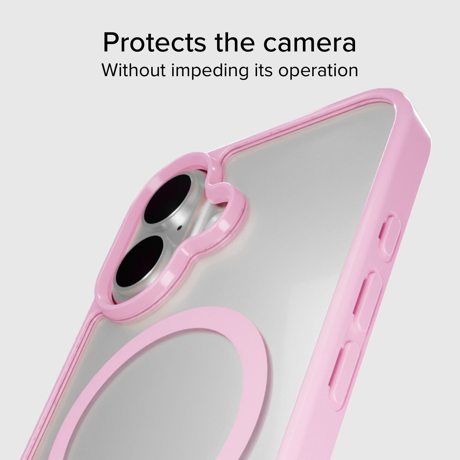 Cover for iPhone 16 with coloured edges compatible with MagSafe charging
