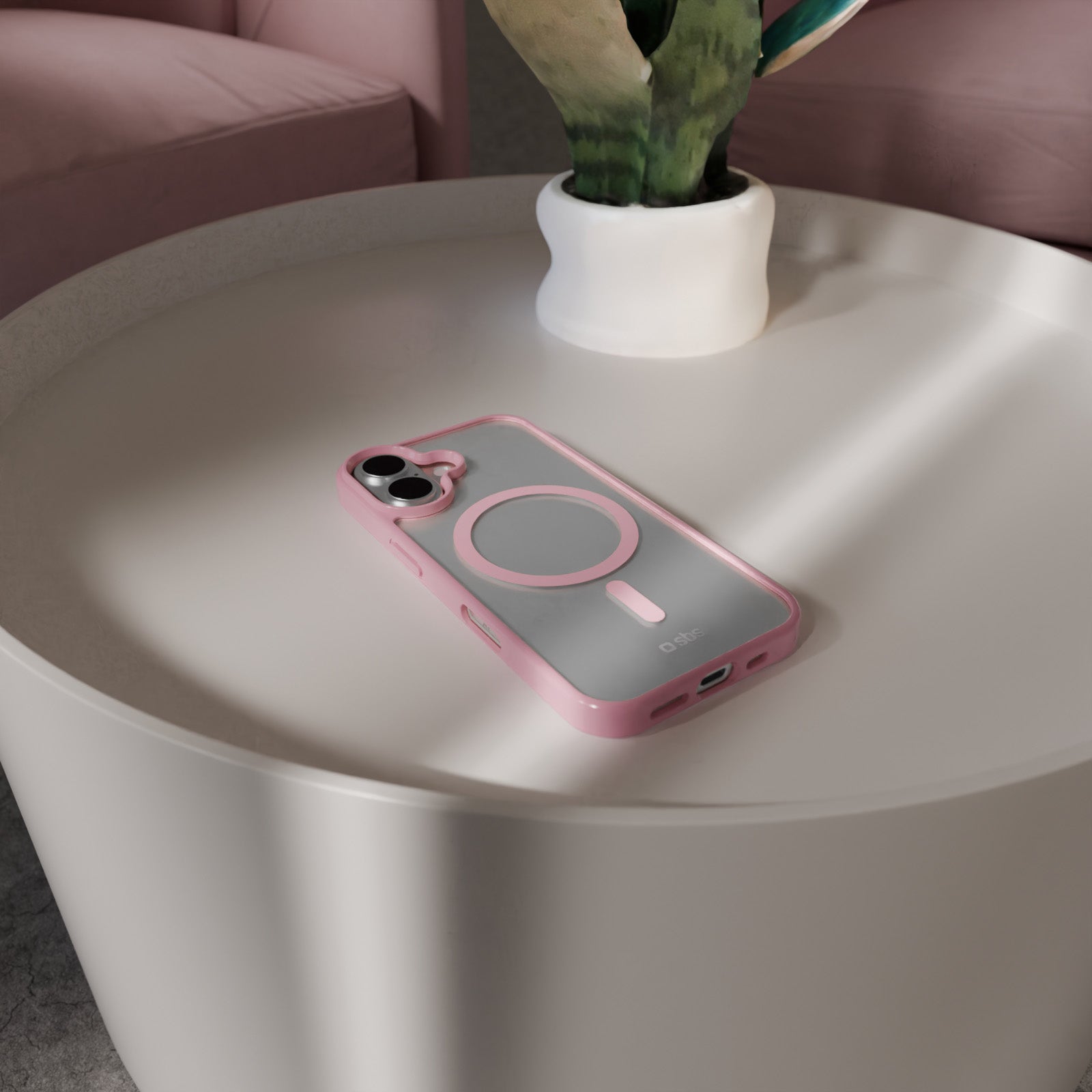 Cover for iPhone 16 with coloured edges compatible with MagSafe charging