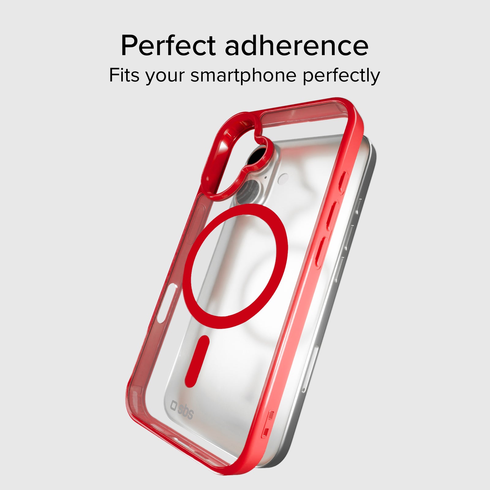 Cover for iPhone 16 with coloured edges compatible with MagSafe charging