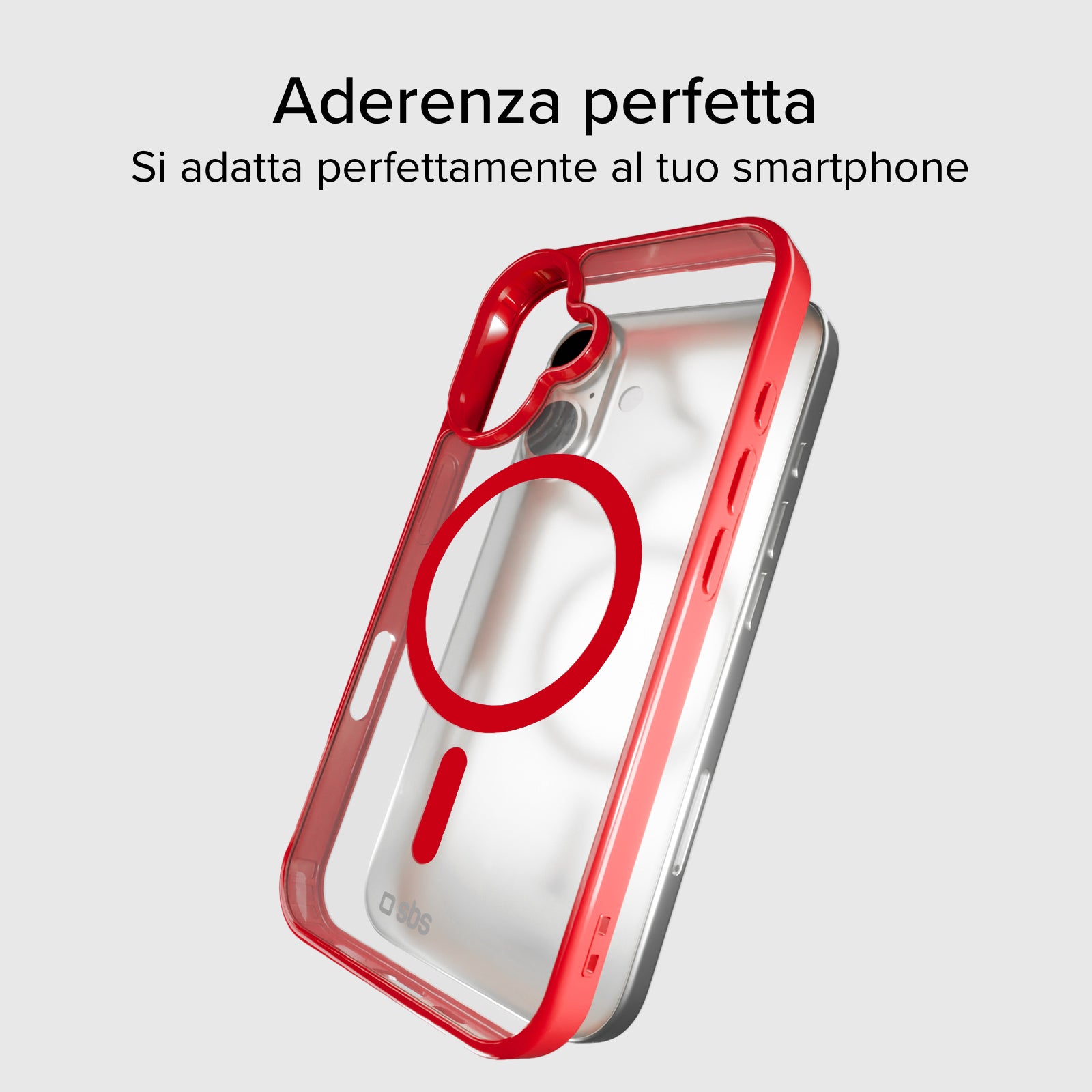 Cover for iPhone 16 with coloured edges compatible with MagSafe charging