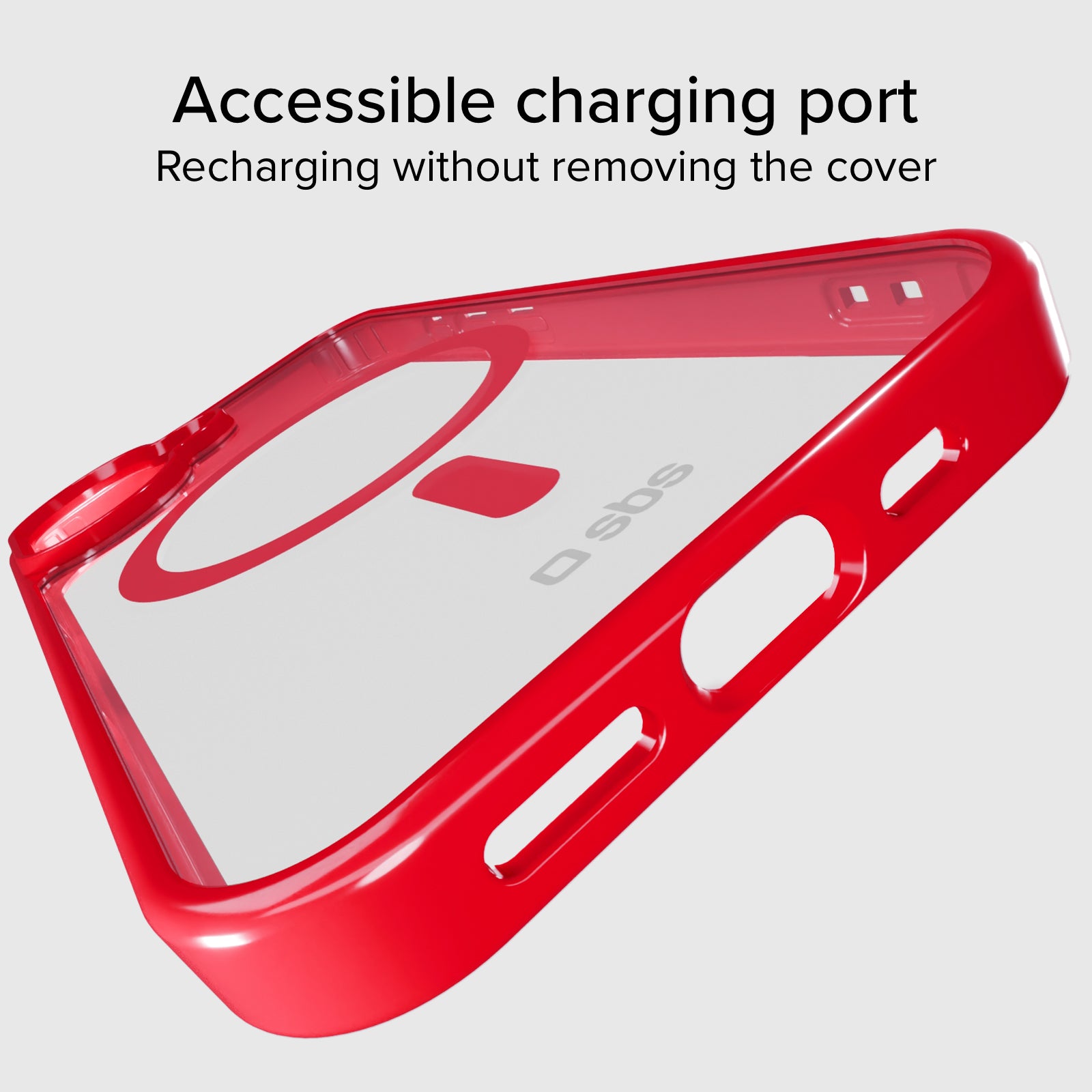 Cover for iPhone 16 with coloured edges compatible with MagSafe charging