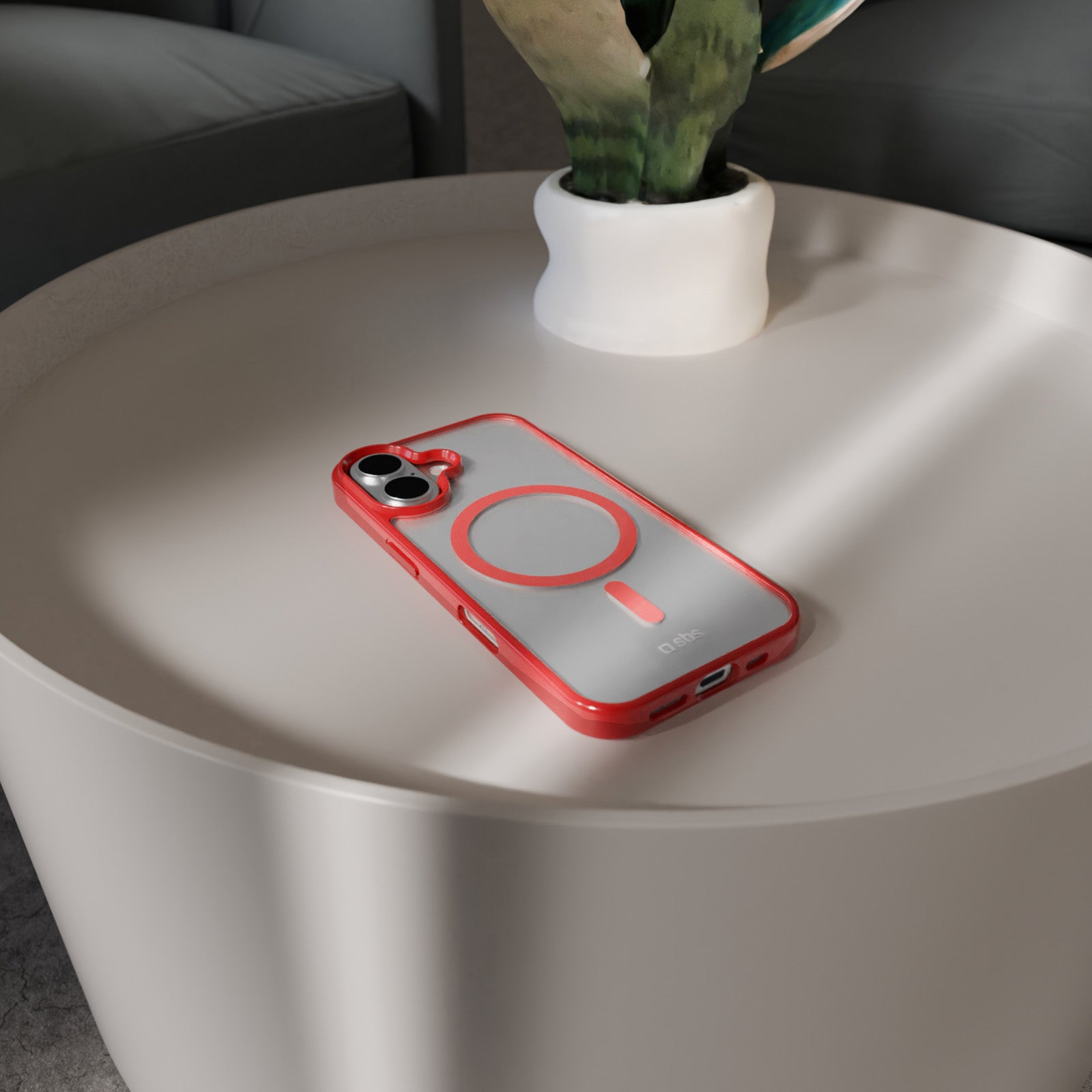 Cover for iPhone 16 with coloured edges compatible with MagSafe charging