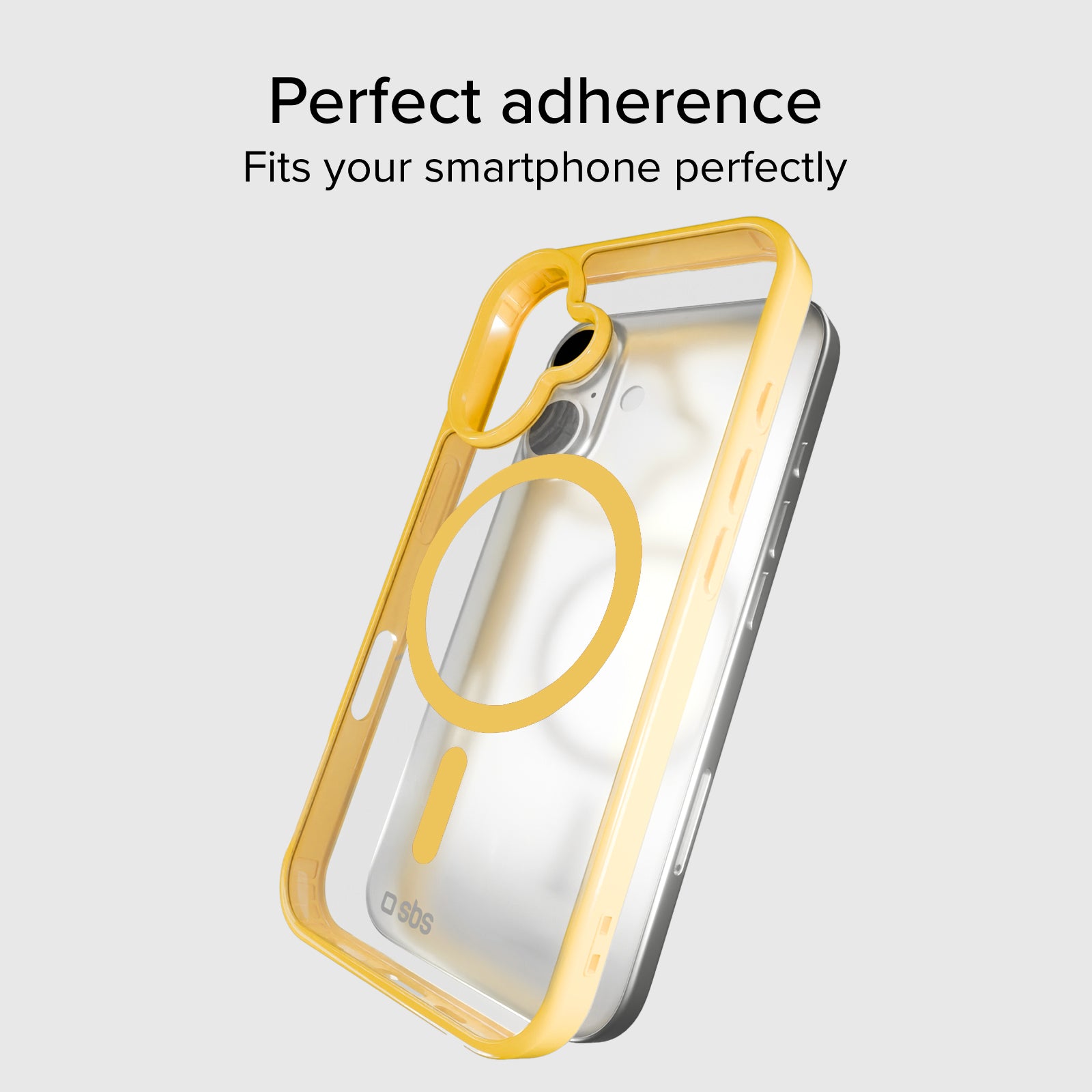 Cover for iPhone 16 with coloured edges compatible with MagSafe charging