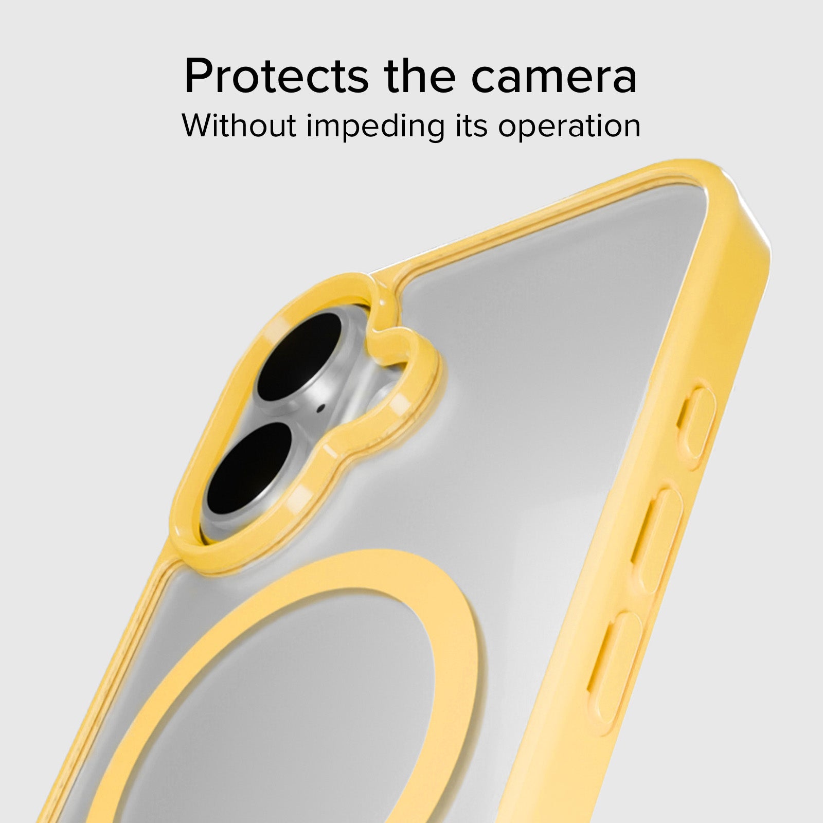 Cover for iPhone 16 with coloured edges compatible with MagSafe charging