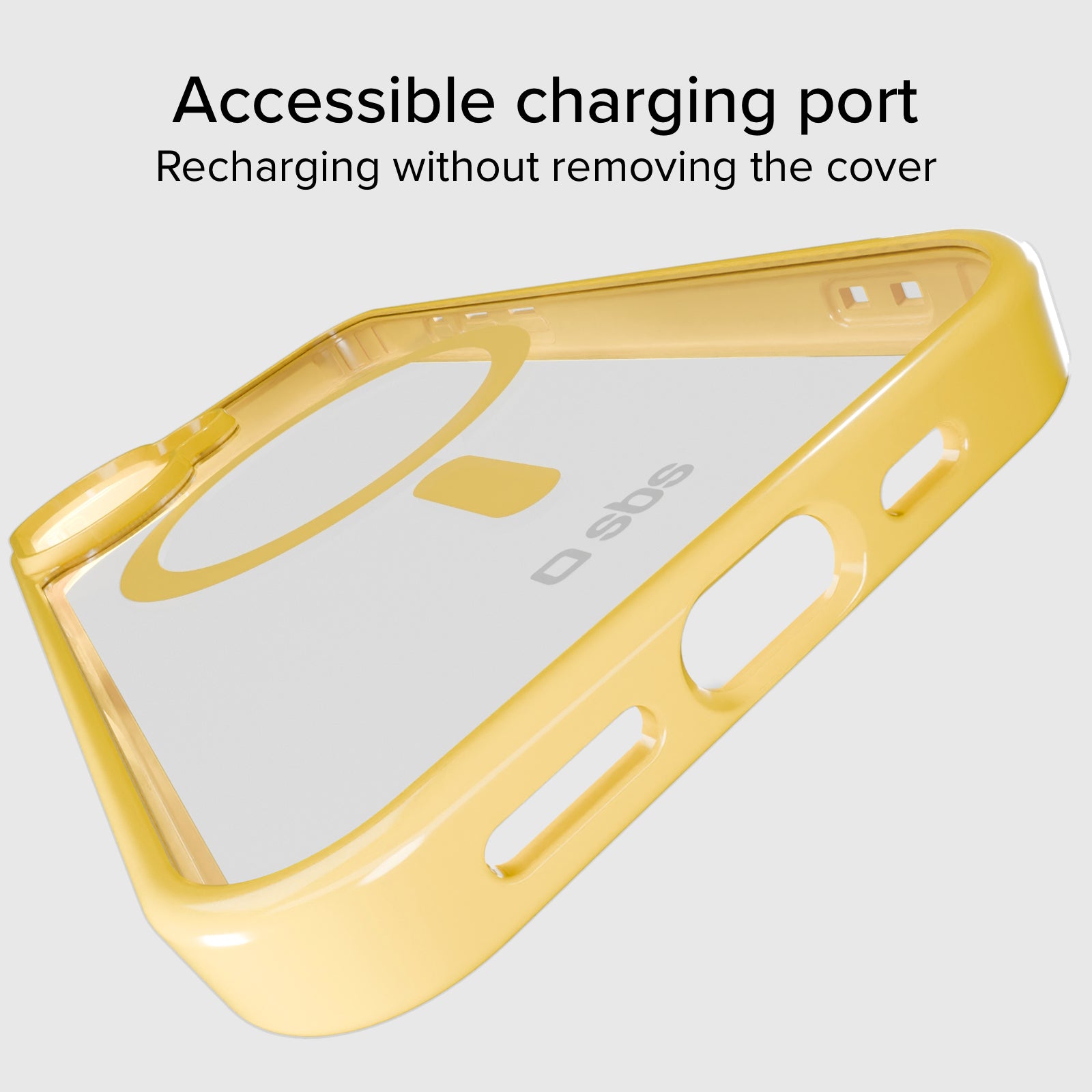 Cover for iPhone 16 with coloured edges compatible with MagSafe charging