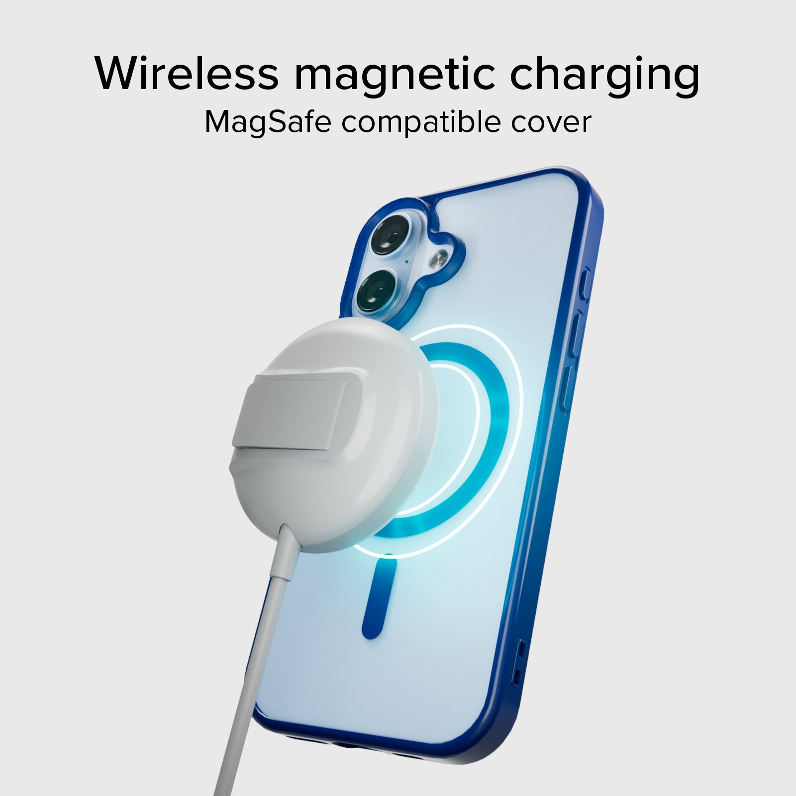 Case für iPhone 17 mit farbigen Rändern, kompatibel mit MagSafe Aufladung