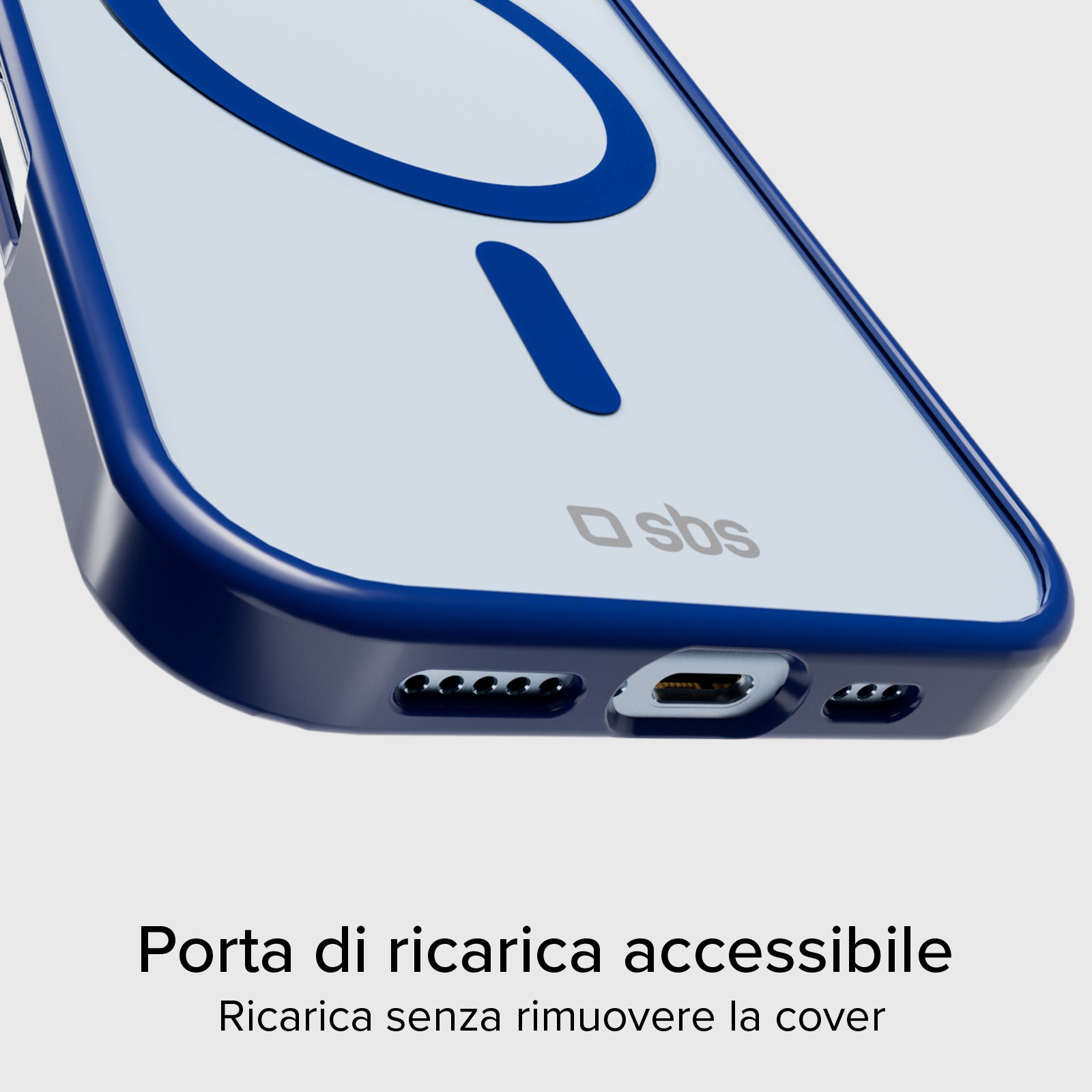 Cover per iPhone 17 con bordi colorati compatibile con ricarica MagSafe