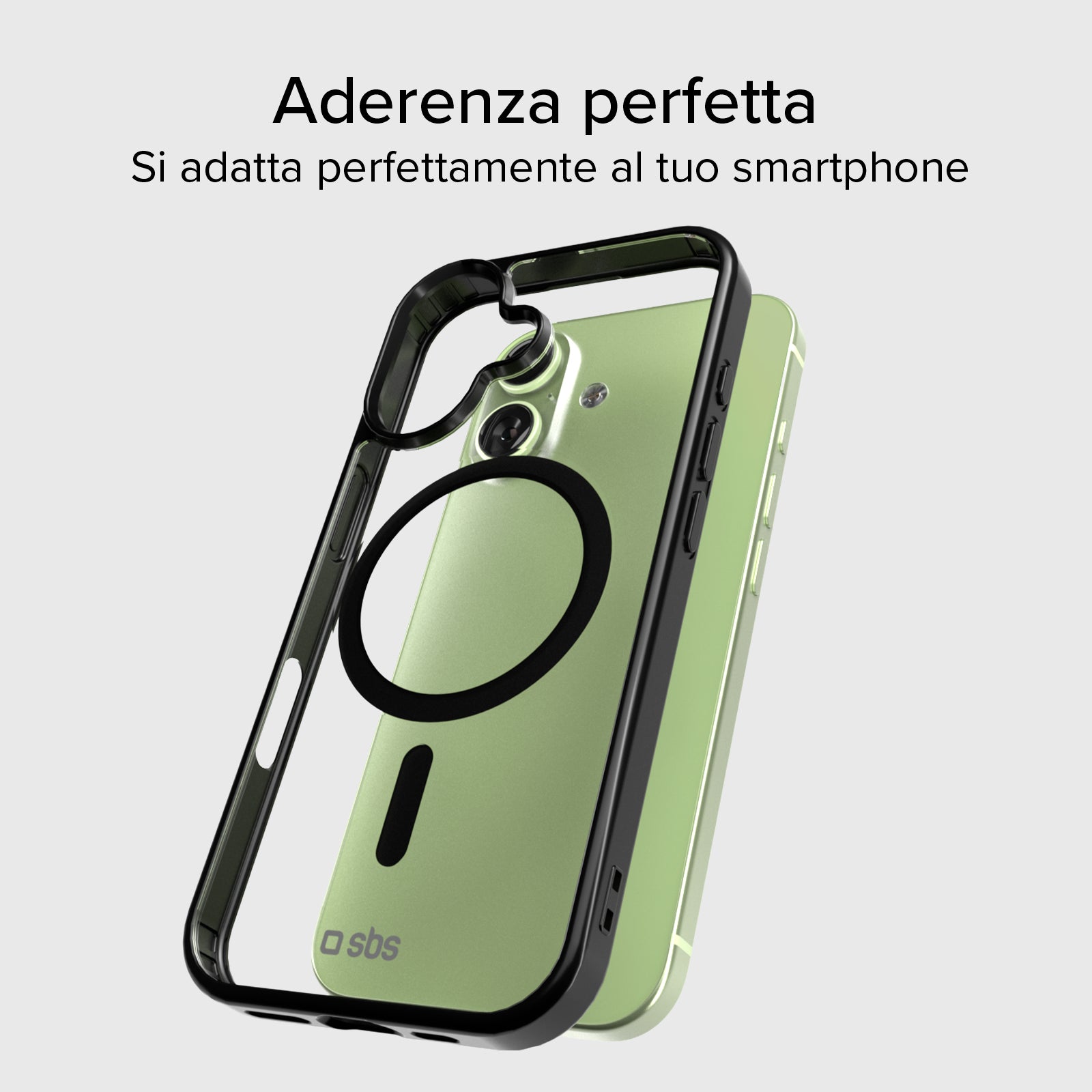 Cover per iPhone 17 con bordi colorati compatibile con ricarica MagSafe