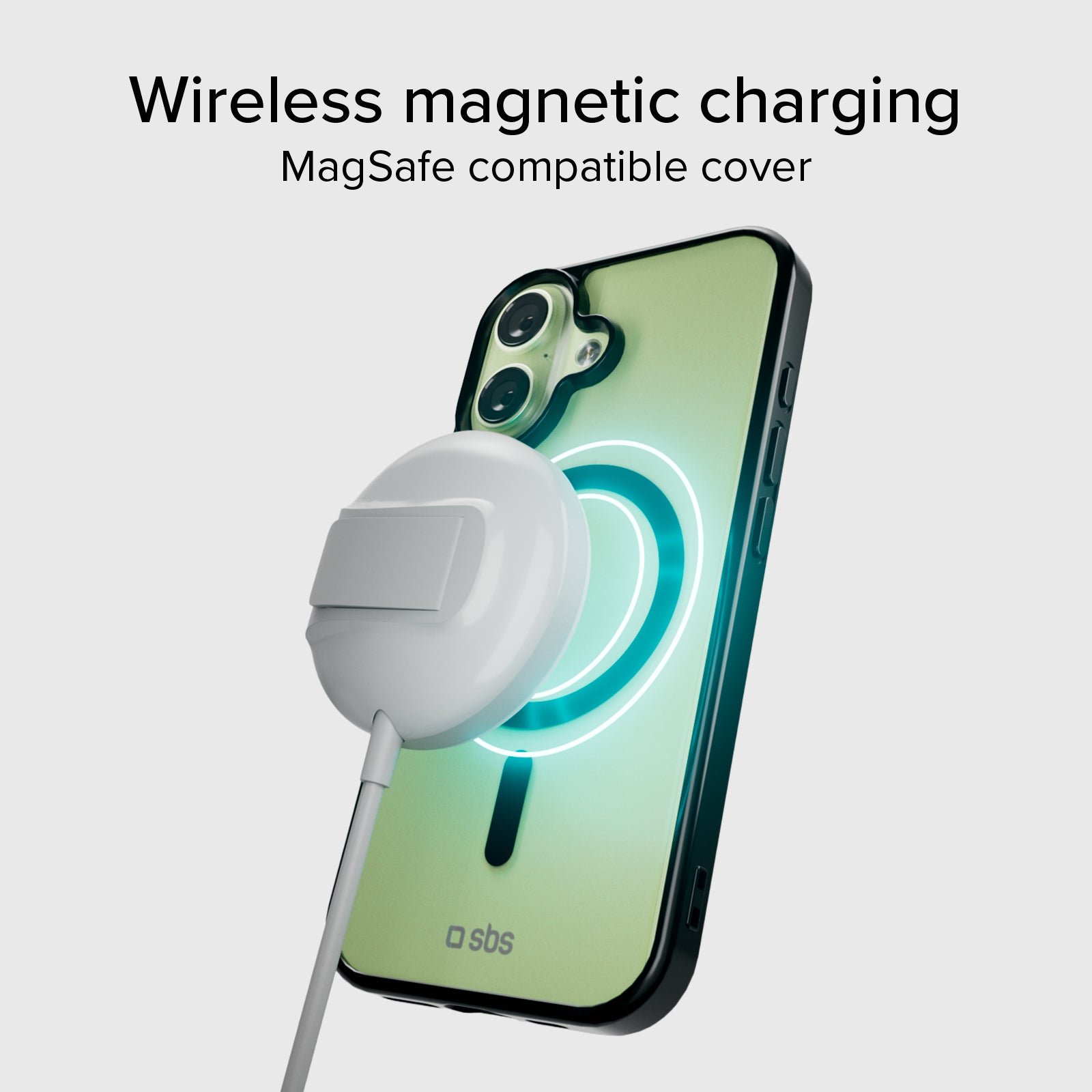 Case für iPhone 17 mit farbigen Rändern, kompatibel mit MagSafe Aufladung
