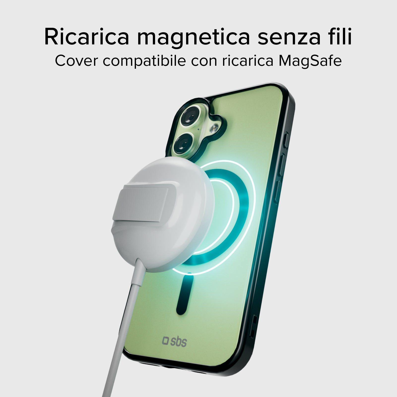 Case für iPhone 17 mit farbigen Rändern, kompatibel mit MagSafe Aufladung