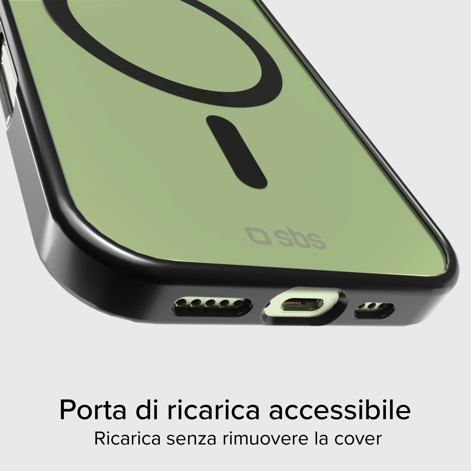 Case für iPhone 17 mit farbigen Rändern, kompatibel mit MagSafe Aufladung