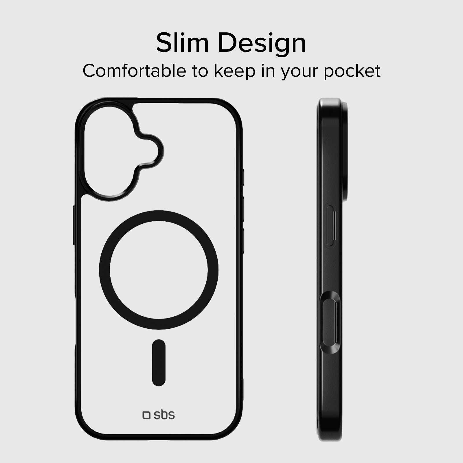 Cover per iPhone 17 con bordi colorati compatibile con ricarica MagSafe