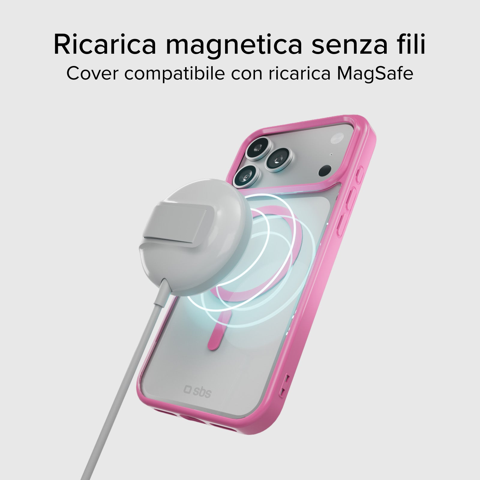 Case für iPhone 17 Pro mit farbigen Rändern, kompatibel mit MagSafe Aufladung