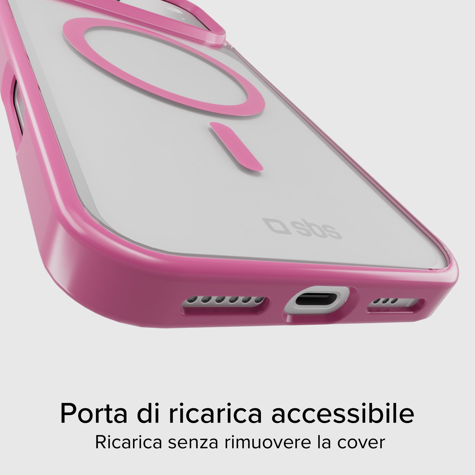 Case für iPhone 17 Pro mit farbigen Rändern, kompatibel mit MagSafe Aufladung