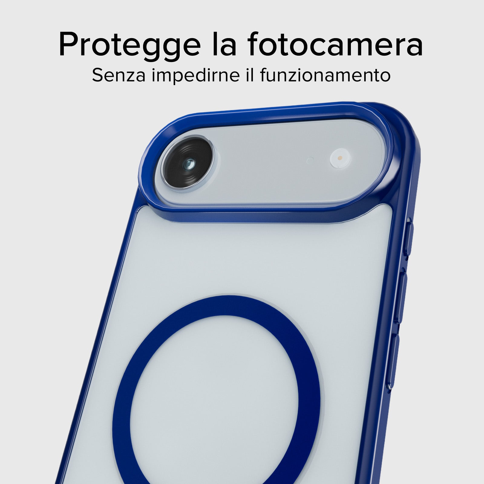 Cover per iPhone Air con bordi colorati compatibile con ricarica MagSafe